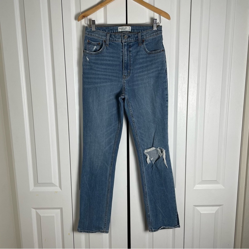 Abercrombie & Fitch 90s Slim Straight Ultra High Rise Jeans Women’s 8 | 29 Blue